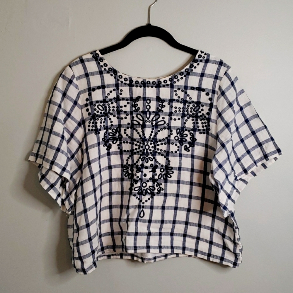 Anthropologie linen top